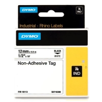 Dymo S0718380 / 18113 IND Rhino tape niet-klevend zwart op wit 12 mm (origineel) 18113 088728