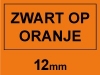 Dymo S0718490 / 18435 IND Rhino tape vinyl zwart op oranje 12 mm (123inkt huismerk) 18435C 088615