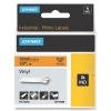 Dymo S0718490 / 18435 IND Rhino tape vinyl zwart op oranje 12 mm (origineel) 18435 S0718490 088614