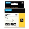 Dymo S0718620 / 18445 IND Rhino tape vinyl zwart op wit 19 mm (origineel)