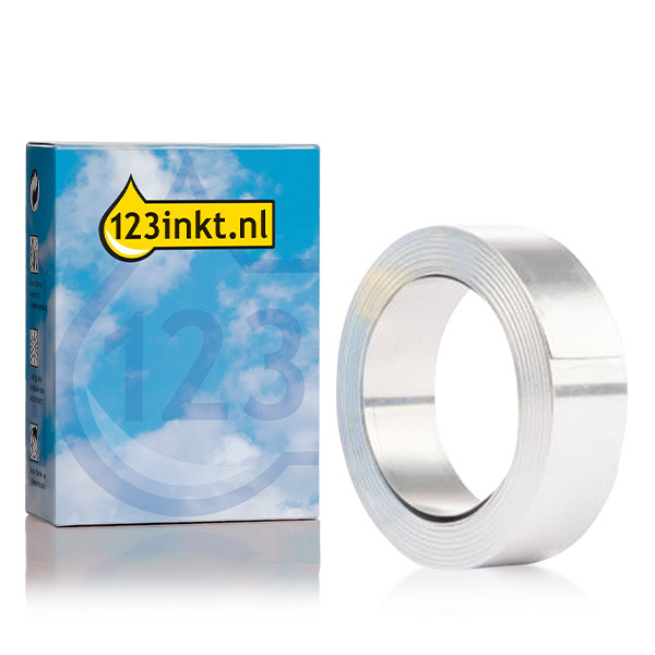 Dymo S0720160 / 31000 Rhino aluminium tape niet-klevend zilver 12 mm (123inkt huismerk) 088733 - 1