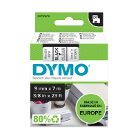 Dymo S0720670 / 40910 tape zwart op transparant 9 mm (origineel) S0720670 088100