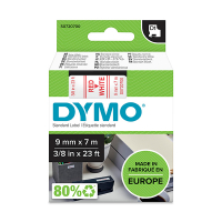 Dymo S0720700 / 40915 tape rood op wit 9 mm (origineel) S0720700 088110