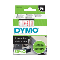 Dymo S0720700 / 40915 tape rood op wit 9 mm (origineel) S0720700 088110