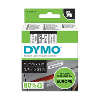 Dymo S0720830 / 45803 tape zwart op wit 19 mm (origineel) S0720830 088402