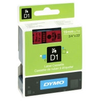 Dymo S0720870 / 45807 tape zwart op rood 19 mm (origineel) S0720870 088410