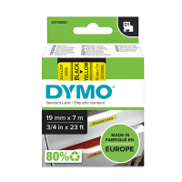 Dymo S0720880 / 45808 tape zwart op geel 19 mm (origineel) S0720880 088412