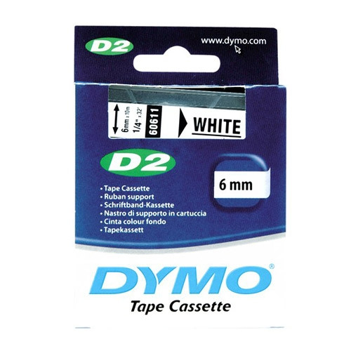Dymo S0721030 / 60611 tape wit 6 mm (origineel) S0721030 088804 - 1