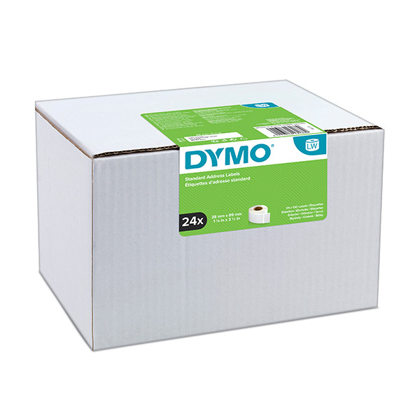 Dymo S0722360 / 13188 adresetiketten voordeelverpakking 24 stuks 99010 (origineel) S0722360 088544 - 1