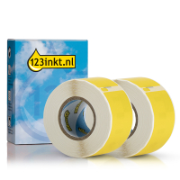 Dymo S0722370 / 99010 adresetiketten 2 rollen geel (123inkt huismerk) 089357