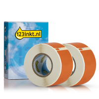 Dymo S0722370 / 99010 adresetiketten 2 rollen oranje (123inkt huismerk) 089362