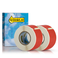 Dymo S0722370 / 99010 adresetiketten 2 rollen rood (123inkt huismerk) 089361