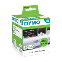 Dymo S0722400 / 99012 brede adresetiketten 2 rollen (origineel)