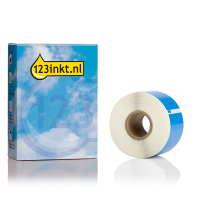 Dymo S0722400 / 99012 brede blauwe adresetiketten 2 rollen (123inkt huismerk) S0722400C 089270