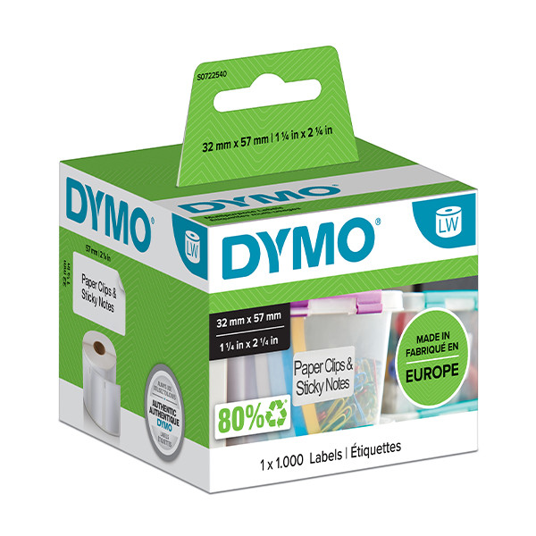 Dymo S0722540 / 11354 verwijderbare multifunctionele etiketten (origineel) S0722540 088520 - 1