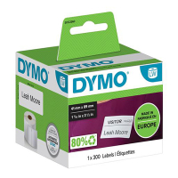 Dymo S0722560 / 11356 verwijderbare witte naambadge (origineel) S0722560 088524