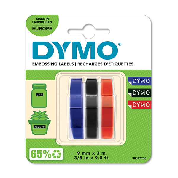 Dymo S0847750 reliëftape 3 kleuren multipack (origineel) S0847750 088452 - 1