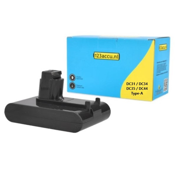 Dyson 917083-03 / 917083-05 / Type A accu (22.2 V, 2.5 Ah, 123accu huismerk) ADY00092 - 1
