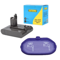 Dyson 965557-03 / 965557-06 / Type B accu + HEPA filter (22.2 V, 2.2 Ah, 123accu huismerk) ADY00091