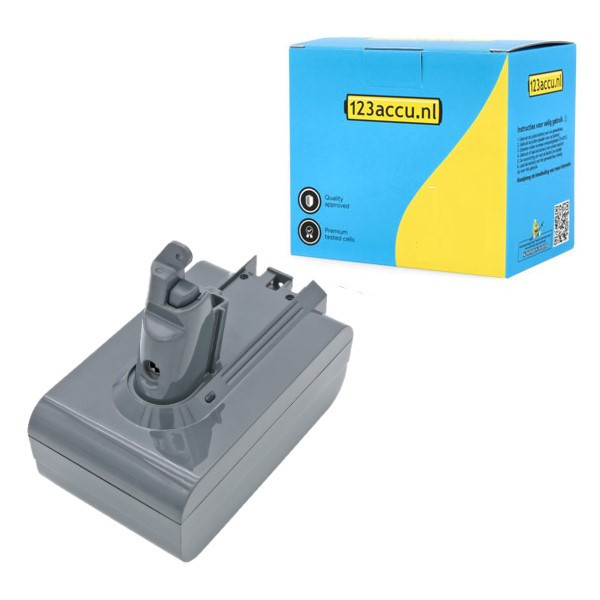 Dyson V6 / DC62 / 967810-21 accu (21.6V, 4.0 Ah, 123accu huismerk) ADY00043 - 1