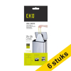 Aanbieding: 6x EKO type E vuilniszakken met trekband wit 25-35 liter (12 stuks) SEK00159 - 1