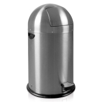 EKO Kickcan vuilnisbak  (33 liter, mat RVS) 31046812 SEK00012