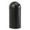 EKO Push afvalbak (40 liter, mat zwart)
