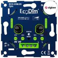 EcoDim slimme inbouw duo dimmer zigbee LEC00037