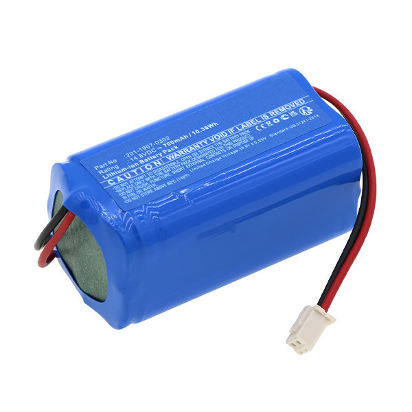 Ecovacs 201-1907-0302 / 04-L148-650 accu (14.8 V, 700 mAh, 123accu huismerk) AEC00117 - 1