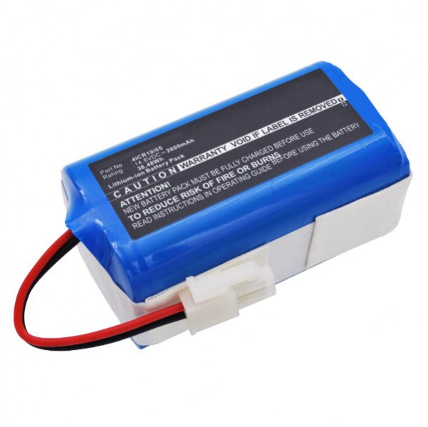 Ecovacs 4ICR19/65 accu (14.8 V, 2600 mAh, 123accu huismerk) AEC00024 - 1
