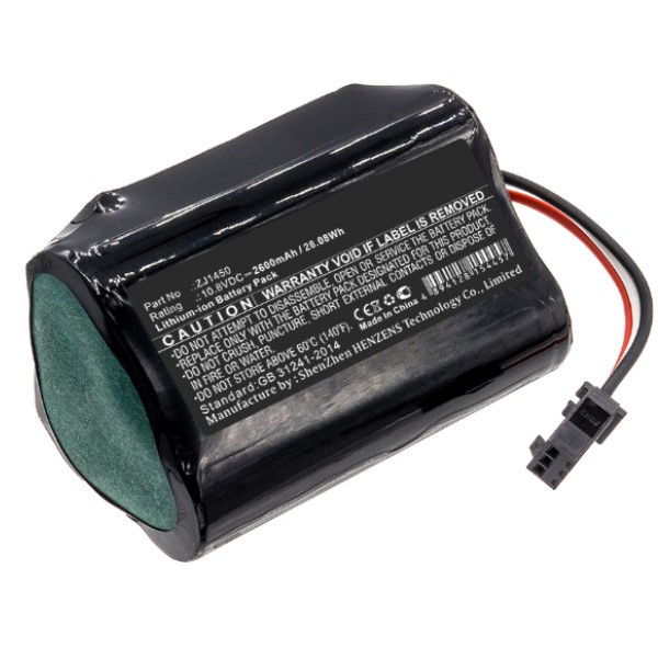 Ecovacs ZJ1450 accu (10.8 V, 2600 mAh, 123accu huismerk) AEC00036 - 1