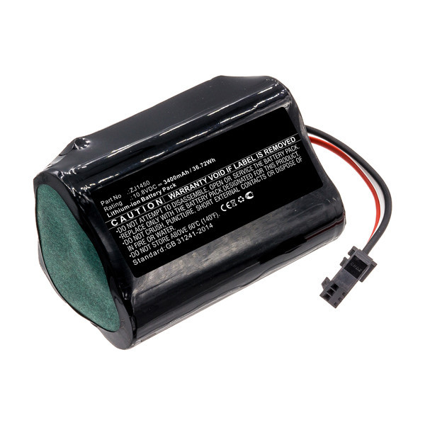 Ecovacs ZJ1450 accu (10.8 V, 3400 mAh, 123accu huismerk) AEC00043 - 1