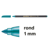 Edding 1200 viltstift metallic groen (1 mm rond) 239338 - 1