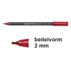 Edding 1255 kalligrafiepen karmijn (2 mm) 4-125520-046 239157