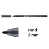 Edding 1300 viltstift donkergrijs (2 mm rond) 4-1300021 239020 - 1