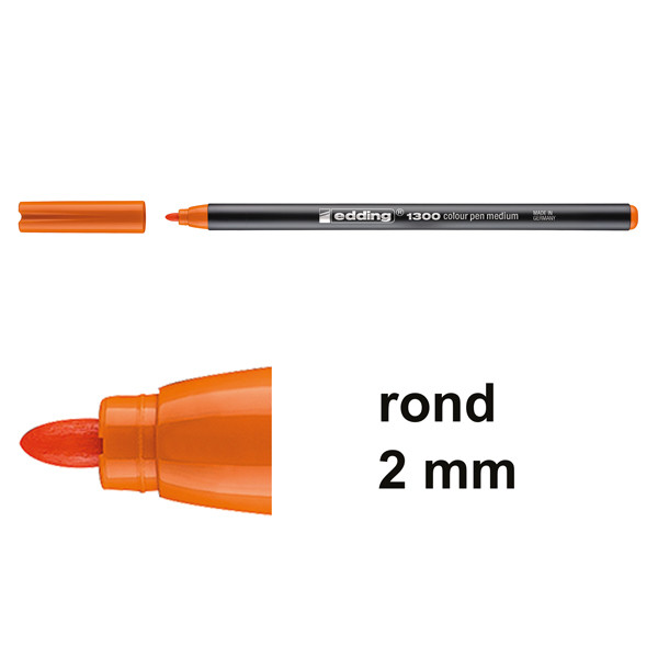 Edding 1300 viltstift oranje (2 mm rond) 4-1300006 239005 - 1