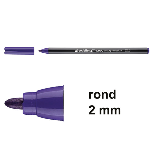 Edding 1300 viltstift violet (2 mm rond) 4-1300008 239007 - 1