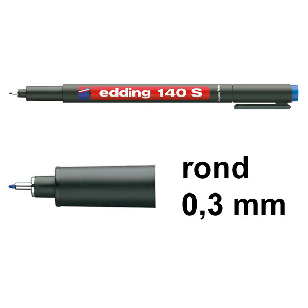 Edding 140S permanent marker blauw (0,3 mm rond) 4-140003 200674 - 1