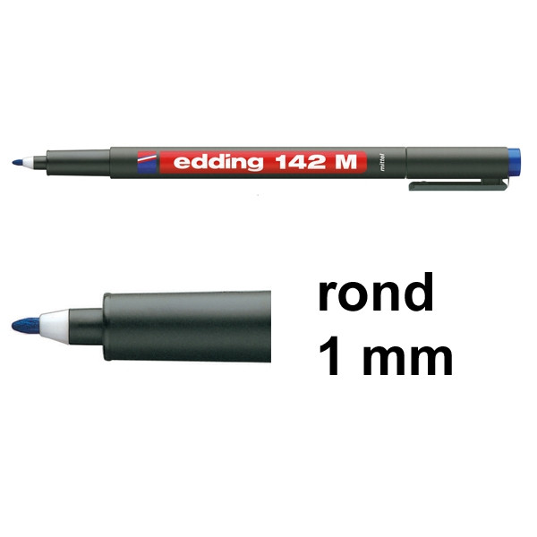 Edding 142M permanent marker blauw (1 mm rond) 4-142003 200690 - 1