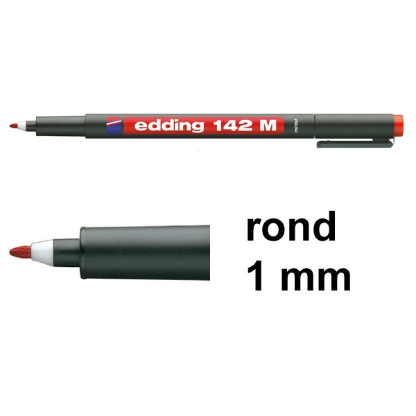 Edding 142M permanent marker rood (1 mm rond) 4-142002 200688 - 1