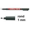 Edding 142M permanent marker zwart (1 mm rond)