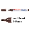 Edding 1455 kalligrafiepen donkerbruin (1 - 5 mm) 4-1455018 239170