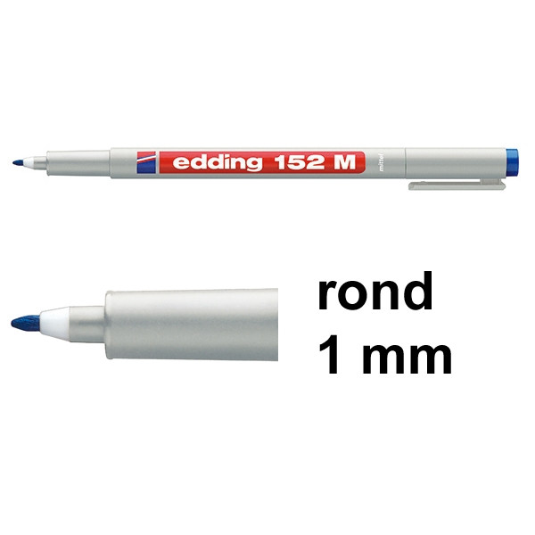 Edding 152M non-permanent marker blauw (1 mm rond) 4-152003 200871 - 1