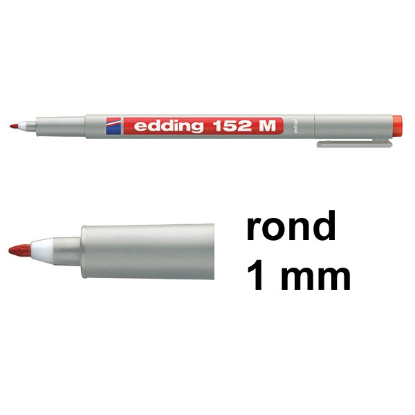 Edding 152M non-permanent marker rood (1 mm rond) 4-152002 200870 - 1