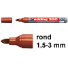 Edding 250 whiteboard marker bruin (1,5 - 3 mm rond) 200841 - 1
