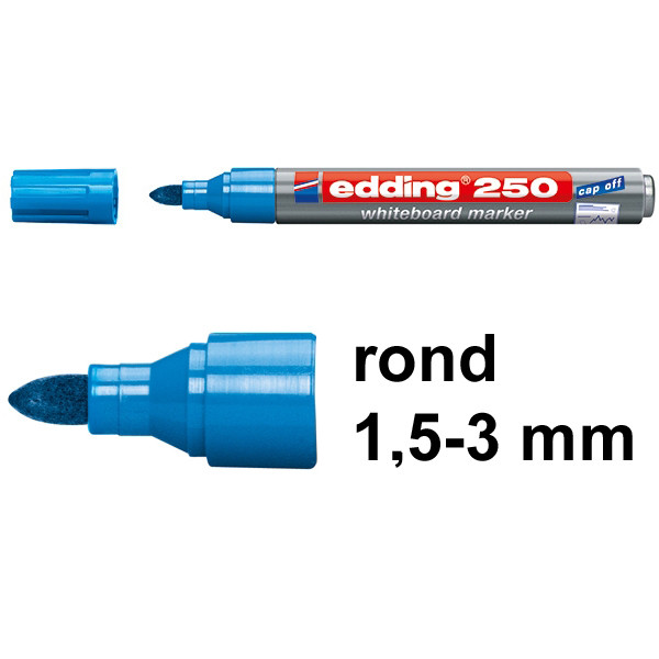 Edding 250 whiteboard marker lichtblauw (1,5 - 3 mm rond) 4-250010 200844 - 1