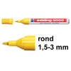 Edding 3000 permanent marker geel (1,5 - 3 mm rond)