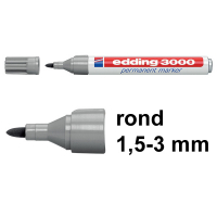 Edding 3000 permanent marker grijs (1,5 - 3 mm rond) 4-3000012 200790