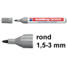 Edding 3000 permanent marker grijs (1,5 - 3 mm rond)