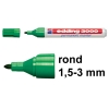 Edding 3000 permanent marker groen (1,5 - 3 mm rond)